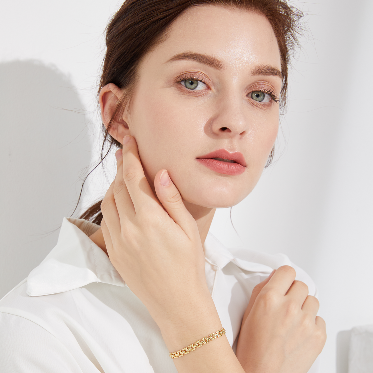 Bel Air Flat Chain Bracelet - Silver