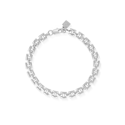 Bel Air Flat Chain Bracelet - Silver