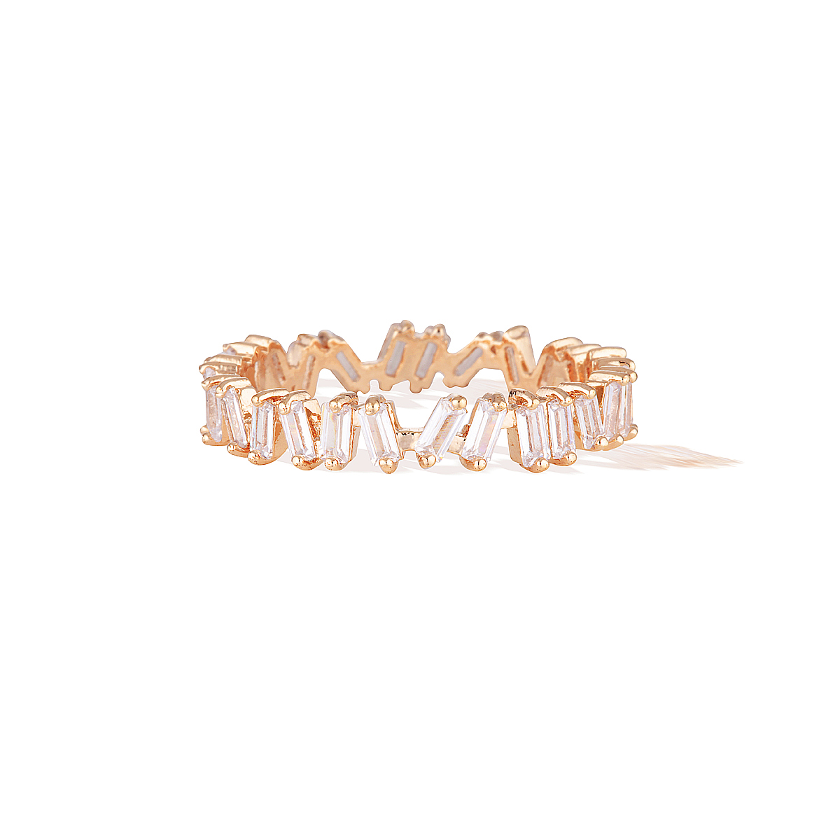 Eternity Baguette Ring - Rose Gold