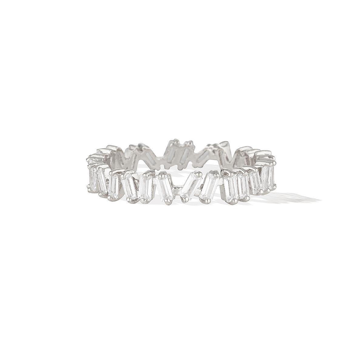 Eternity Baguette Ring - Silver