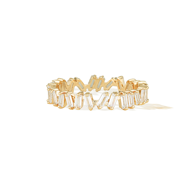 Eternity Baguette Ring - Yellow Gold