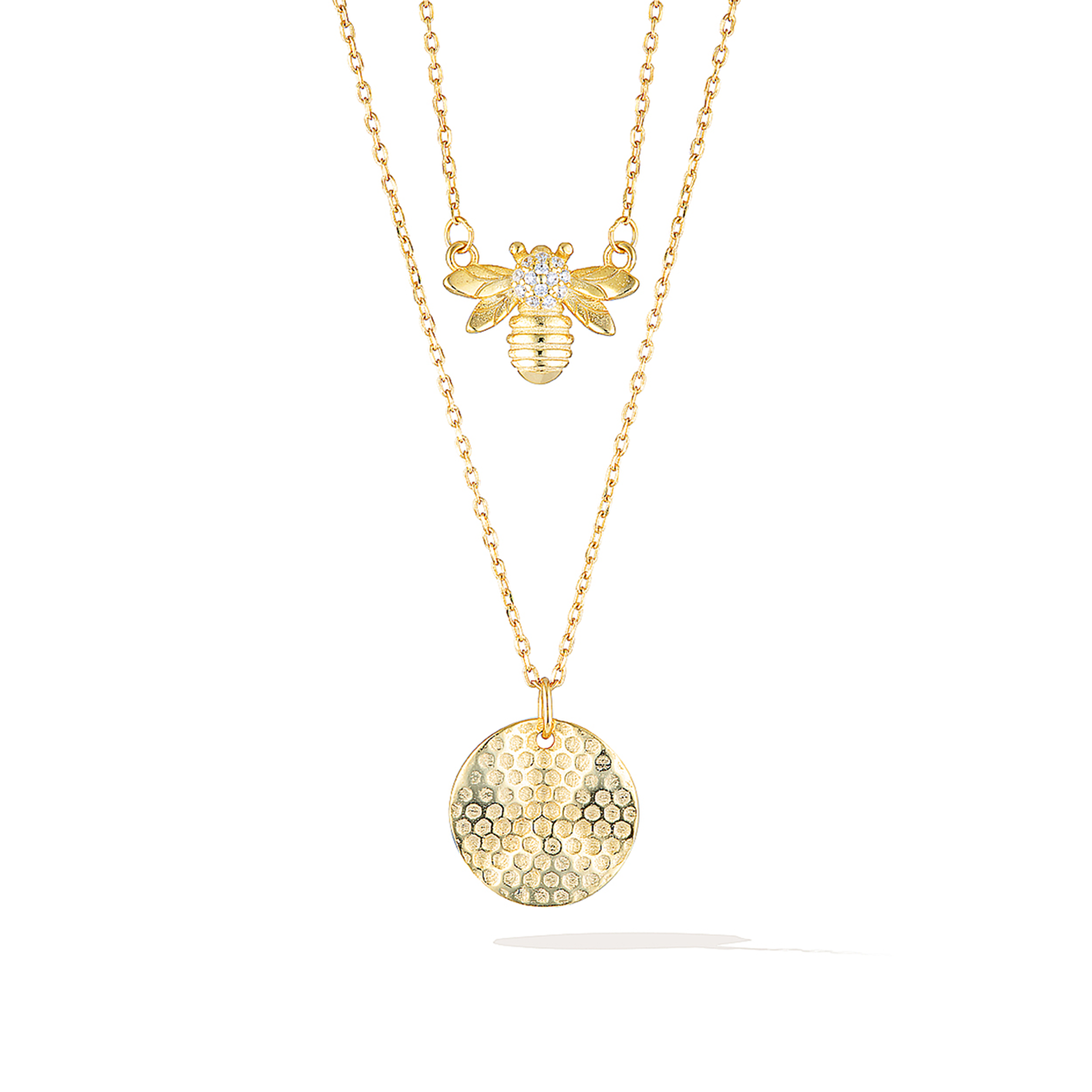 Bee Mine Necklace Set - Yellow Gold