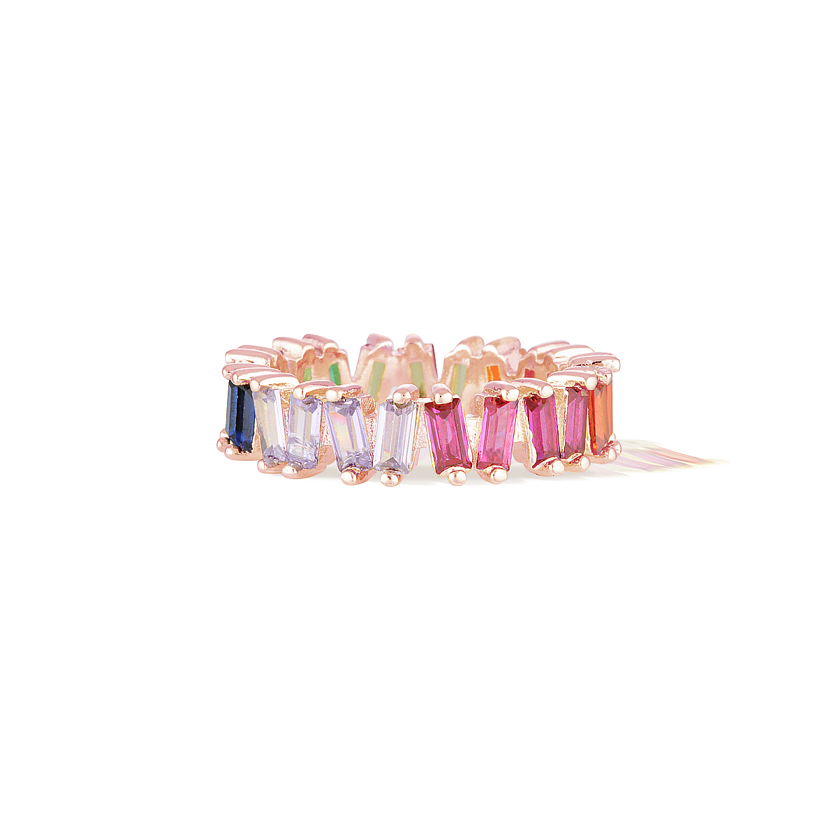 Bifröst Rainbow Eternity Ring - Rose Gold